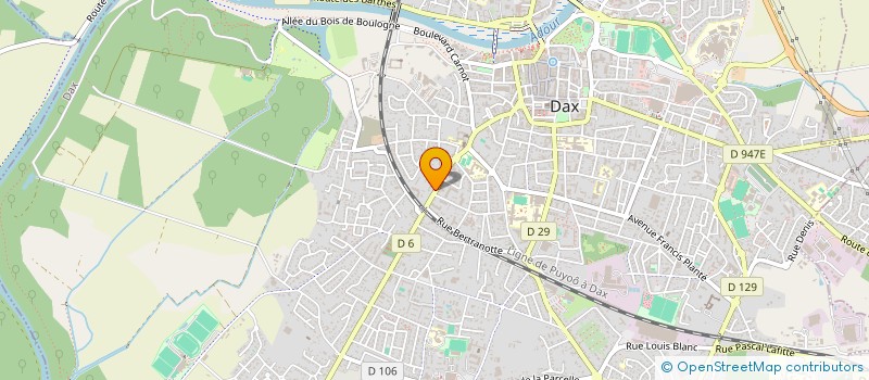 localisation de l'entreprise SCI 9 PLACE CAMILLE BOUVET  DAX