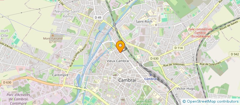 localisation de l'entreprise SCI 9 PLACE DU CARRE DE PAILLE à CAMBRAI