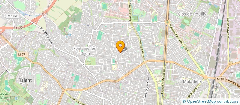 localisation de l'entreprise SCI 9 R DU BOCAGE  FONTAINE-LES-DIJON