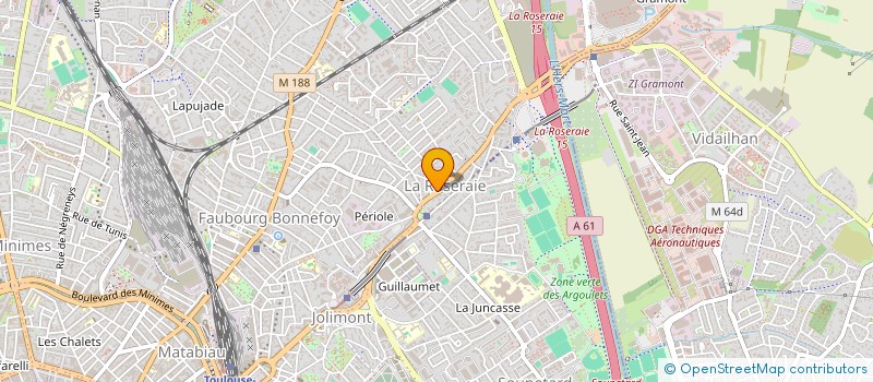 localisation de l'entreprise SCI 9 ROUTE D'AGDE  TOULOUSE