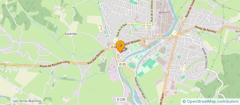 localisation de l'entreprise SCI 9 ROUTE DE RIGNY  GUEUGNON