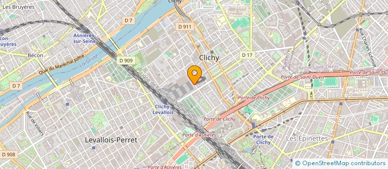 localisation de l'entreprise SCI 9 RUE CASTERES à CLICHY