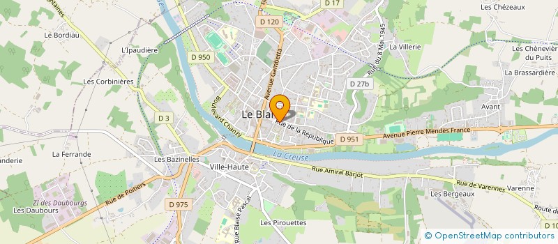 localisation de l'entreprise SCI 9 RUE DE LA REPUBLIQUE à LE BLANC