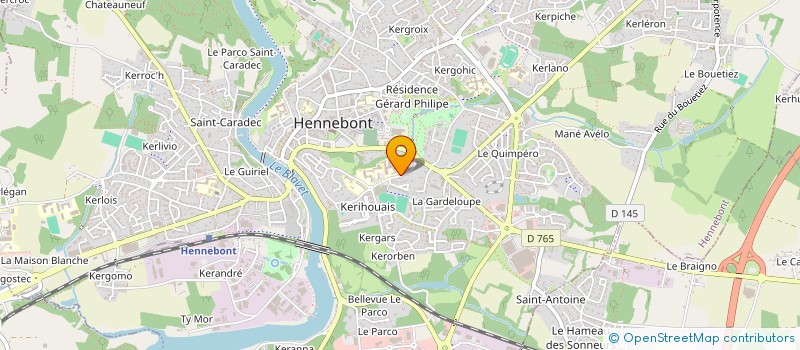 localisation de l'entreprise SCI 9 RUE DE MOELAN  HENNEBONT