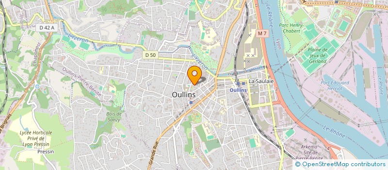 localisation de l'entreprise SCI 9 RUE DU BAT D'ARGENT  OULLINS-PIERRE-BENITE