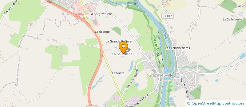 localisation de l'entreprise SCI 9 RUE DU MARCHE  CHENILLE-CHAMPTEUSSE