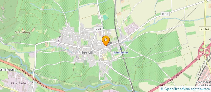 localisation de l'entreprise SCI 9 RUE DU SEL  SCHERWILLER