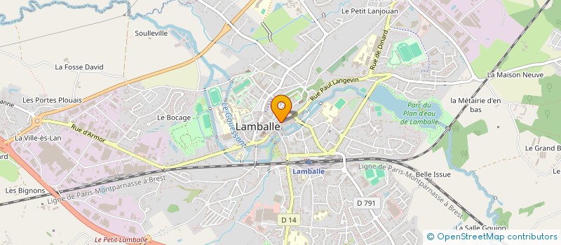 localisation de l'entreprise SCI 9 RUE DU VAL  LAMBALLE-ARMOR