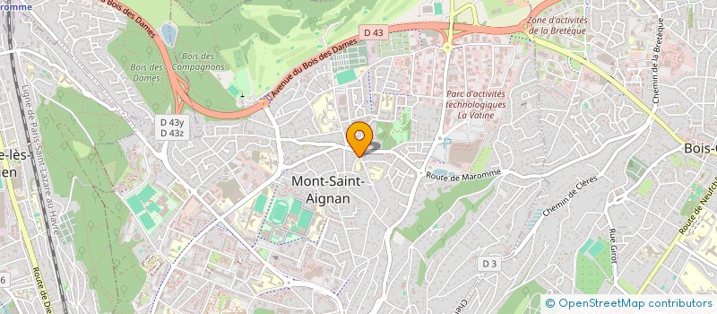 localisation de l'entreprise SCI 9 RUE SAINT VIVIEN  MONT-SAINT-AIGNAN