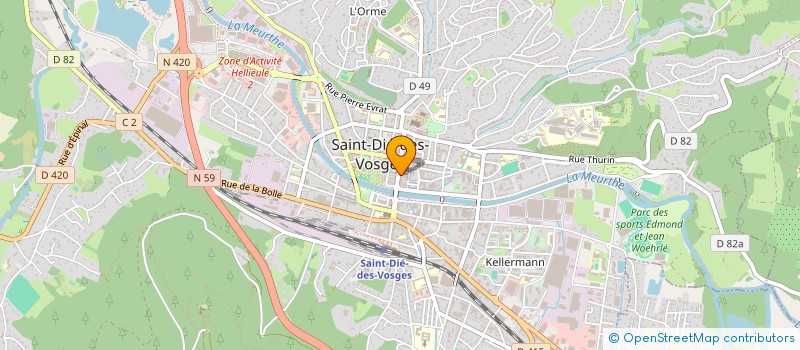 localisation de l'entreprise SCI 9 RUE THIERS à SAINT-DIE-DES-VOSGES