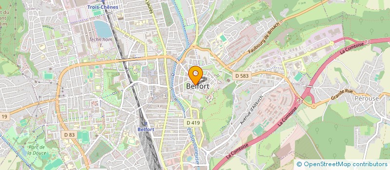 localisation de l'entreprise SCI 90 à BELFORT