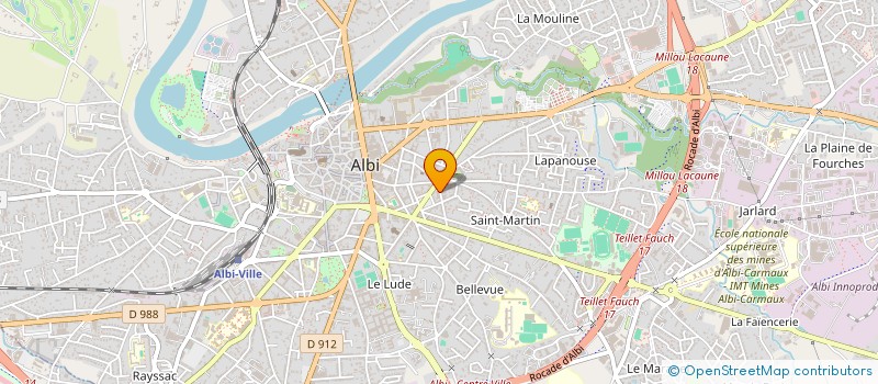 localisation de l'entreprise SCI 90 96 BOULEVARD SOULT à ALBI