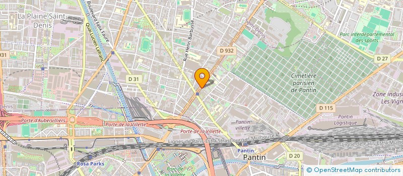 localisation de l'entreprise SCI 90 AV JEAN JAURES à PANTIN