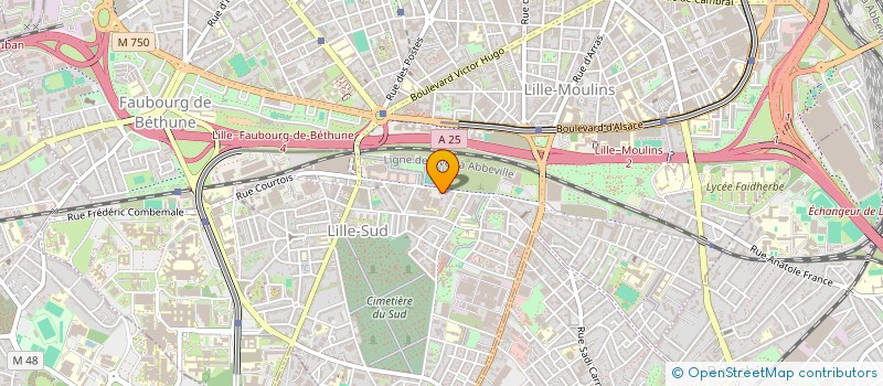 localisation de l'entreprise SCI 90 RUE DE MARQUILLIES à LILLE