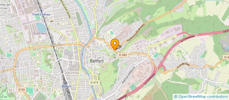 localisation de l'entreprise SCI 909 à BELFORT