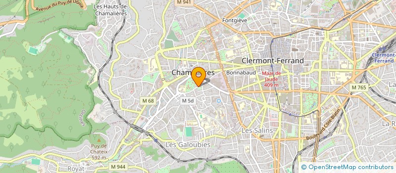 localisation de l'entreprise SCI 91 FONTGIEVE  CHAMALIERES