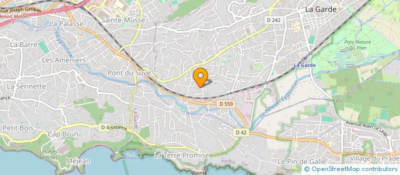 localisation de l'entreprise SCI 91 LES COTES DU PLAN à LA GARDE