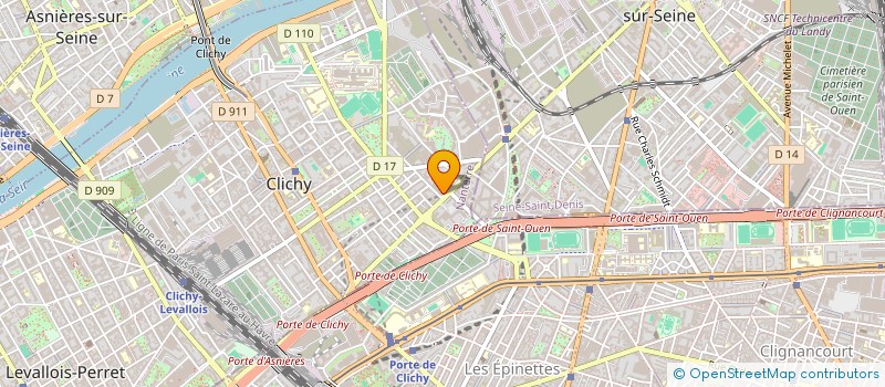 localisation de l'entreprise SCI 91 PARIS à CLICHY