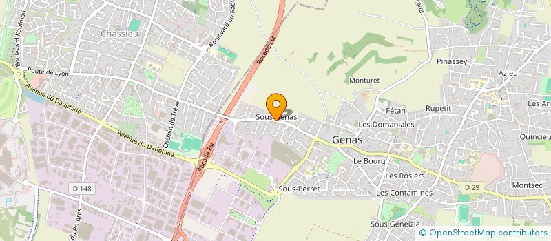 localisation de l'entreprise SCI 911  GENAS