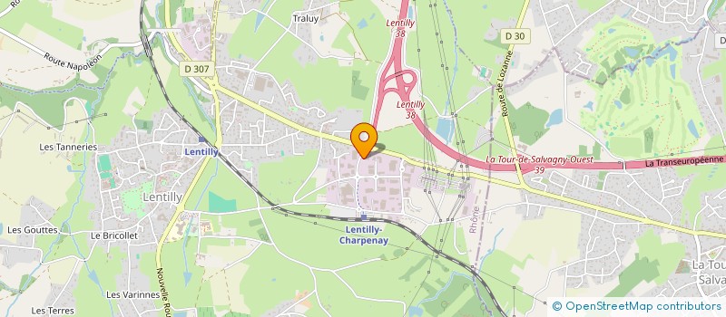 localisation de l'entreprise SCI 917K  LENTILLY