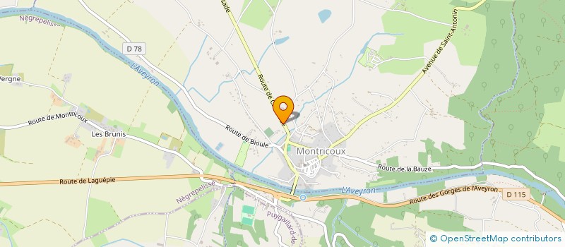 localisation de l'entreprise SCI 92  MONTRICOUX