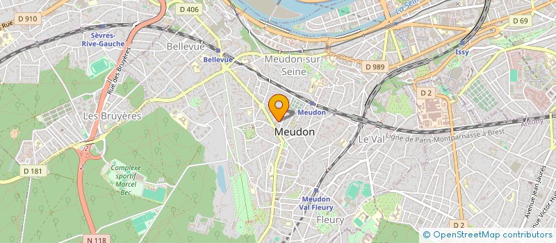 localisation de l'entreprise SCI 94 TETE D'OR à MEUDON
