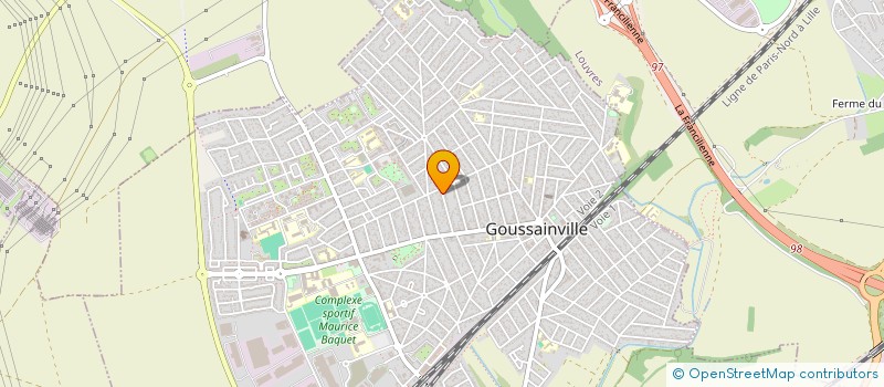 localisation de l'entreprise SCI 95 à GOUSSAINVILLE