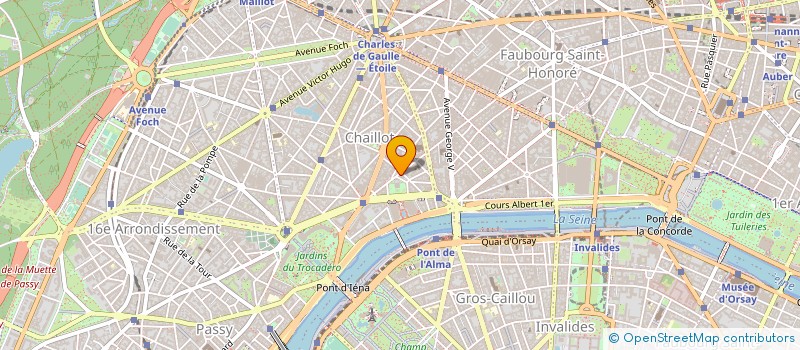 localisation de l'entreprise SCI 97 AV FRANKLIN VILLEMOMBLE à PARIS