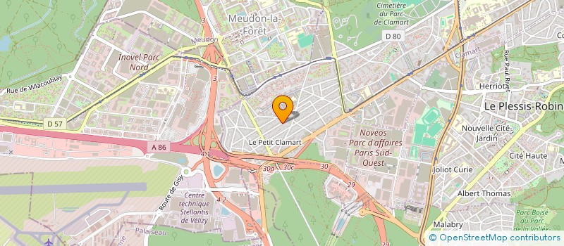 localisation de l'entreprise SCI 97 MARIE FICHET CLAMART  CLAMART
