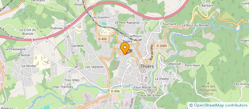 localisation de l'entreprise SCI 97 RUE ROUGET DE L'ISLE  THIERS