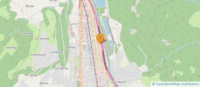 localisation de l'entreprise SCI 974  LA MOTTE-SERVOLEX