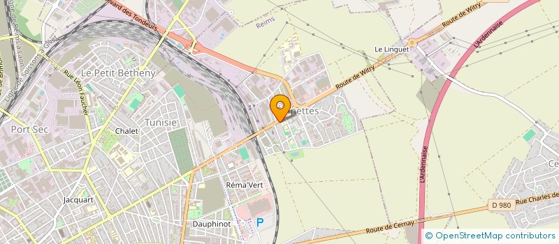 localisation de l'entreprise SCI 98 ROUTE DE WITRY  REIMS