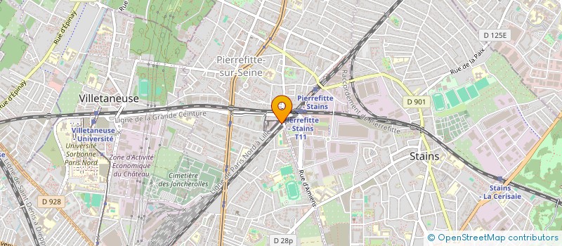 localisation de l'entreprise SCI 99 R JULES VALLES à PIERREFITTE-SUR-SEINE