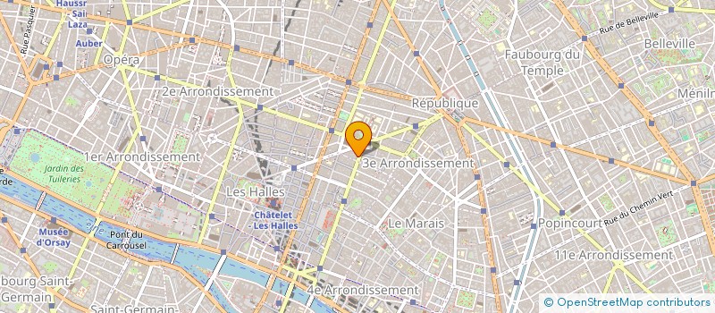 localisation de l'entreprise SCI 99 RUE BEAUBOURG  PARIS