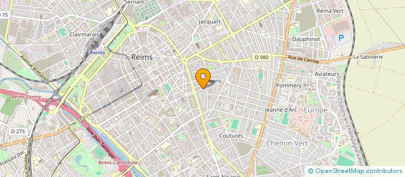 localisation de l'entreprise SCI 9HM  REIMS