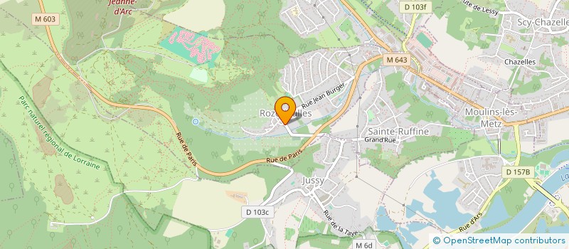 localisation de l'entreprise SCI 9M  ROZERIEULLES