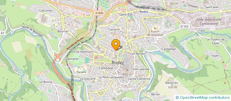localisation de l'entreprise SCI 9RR à RODEZ