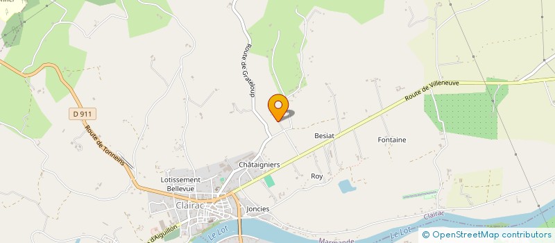 localisation de l'entreprise SCI A-2  CLAIRAC