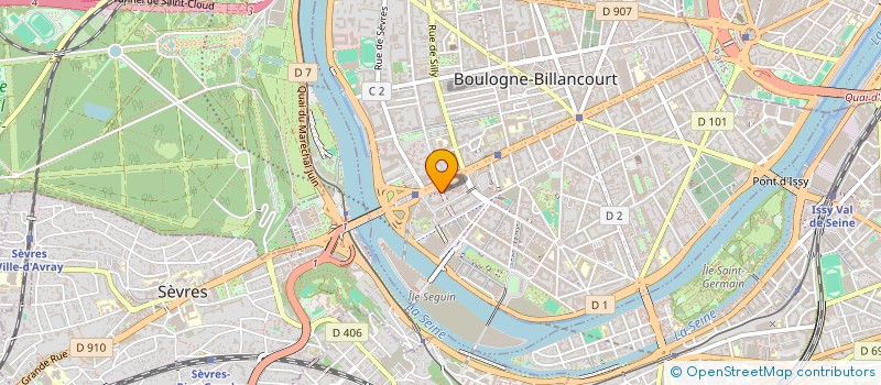 localisation de l'entreprise SCI A 2 D R à BOULOGNE-BILLANCOURT