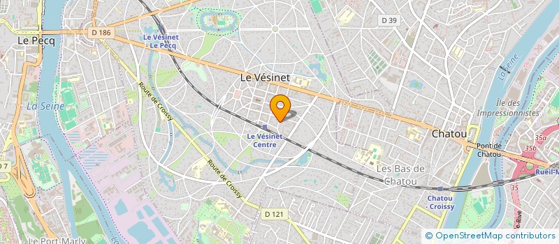 localisation de l'entreprise SCI A 2 F  LE VESINET