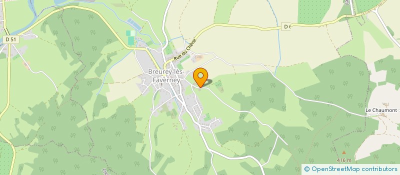 localisation de l'entreprise SCI A 2 L S  BREUREY-LES-FAVERNEY