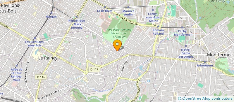 localisation de l'entreprise SCI A 41.2 à CLICHY-SOUS-BOIS