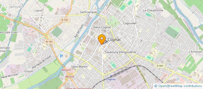 localisation de l'entreprise SCI A.A. à COGNAC