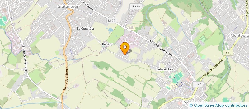 localisation de l'entreprise SCI A & A  PECHBONNIEU