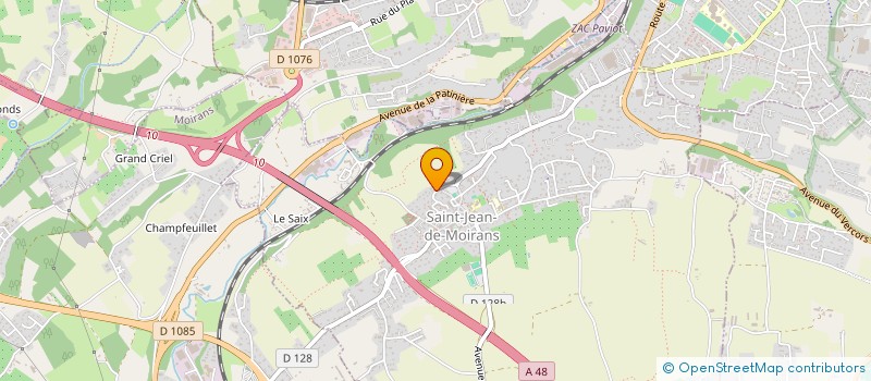 localisation de l'entreprise SCI A A A  SAINT-JEAN-DE-MOIRANS