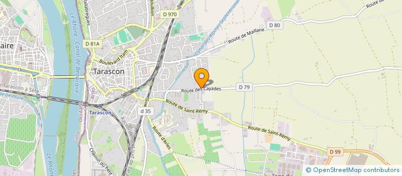 localisation de l'entreprise SCI A.A.H  TARASCON