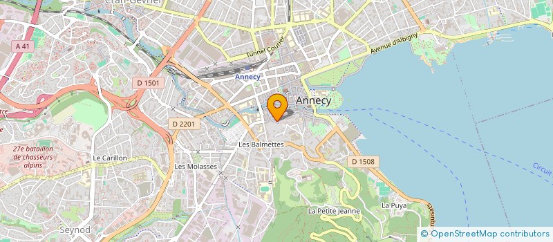 localisation de l'entreprise SCI A.A.J.M.C. à ANNECY