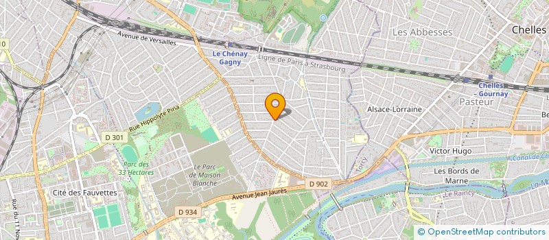 localisation de l'entreprise SCI A.A.M  GAGNY