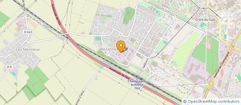 localisation de l'entreprise SCI A.A.M.T & ASSOCIES  BEZANNES