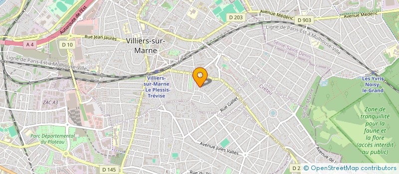 localisation de l'entreprise SCI A.A.V  VILLIERS-SUR-MARNE